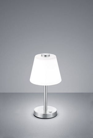 Lampa stołowa Trio 525490107 biały/srebrny