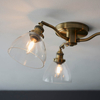 Lampa sufitowa Endon Lighting Hansen 97247 mosiądz