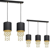 Milagro Lampa wisząca ALMERIA BLACK/GOLD 3xE27 MLP64400 CZARNY / ZŁOTY