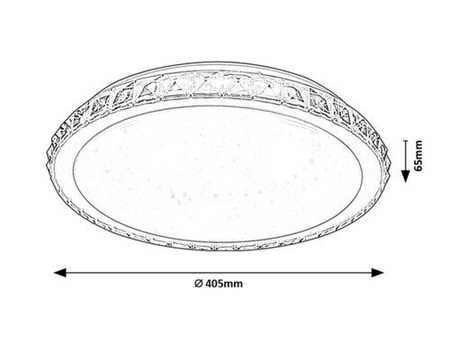 Lampa sufitowa Rabalux Cressida 2420 chrom