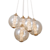 Lampa wisząca Italux PND-34359-5-HBR-AMB złoty