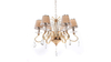 Żyrandol Glamour złoty Lumina Deco LDP-9267-6-GD Finezzia W6