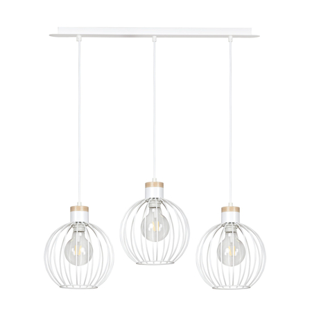 Lampa wisząca BARBADO 3 WHITE Emibig 755/3 biały