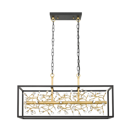 Lampa wisząca Zuma Line P0578-06C-P7TF SPRING LAMPA WISZĄCA CZARNO-ZŁOTA/BLACK-GOLD