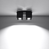 Sollux Lighting Plafon QUAD 2 szary SL.0064