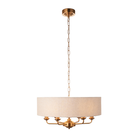 Lampa wisząca Endon Lighting Highclere 110722 mosiądz