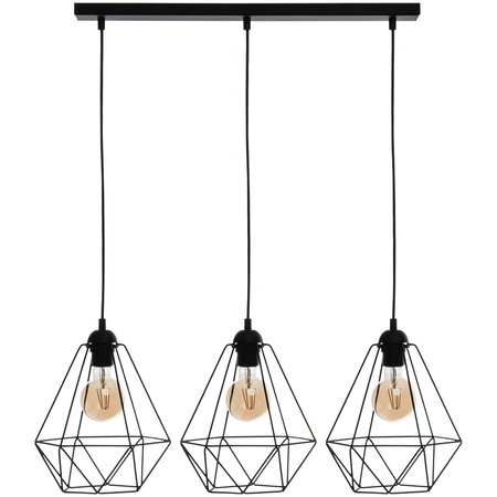 Milagro Lampa wisząca BASKET BLACK 3xE27 MLP7215 CZARNY