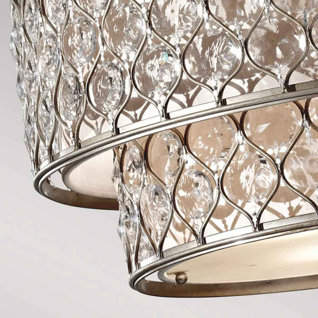 Żyrandol Elstead Lighting Lucia srebrny FE-LUCIA-P-E-2TR