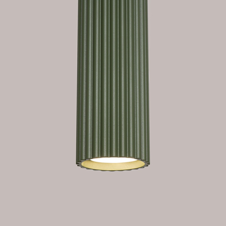 Sollux Lighting Lampa wisząca KARBON 3L zielona oliwka SL.1613