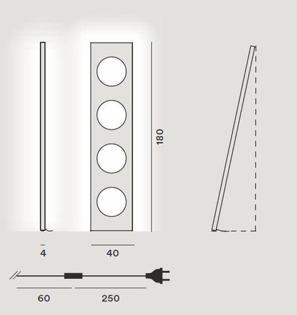 Lampa podłogowa Foscarini 280003-25 Dolmen