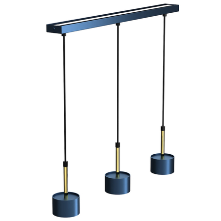 Milagro Lampa wisząca ARENA BLUE/GOLD 3xGX53 MLP7773 Niebieski / Złoto