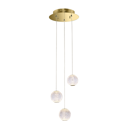 Lampa wisząca Italux Rosario PND-12220121-3A-GD Złoty