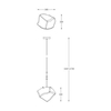 Lampa wisząca Zuma Line P0488-01M-SEAC Rock