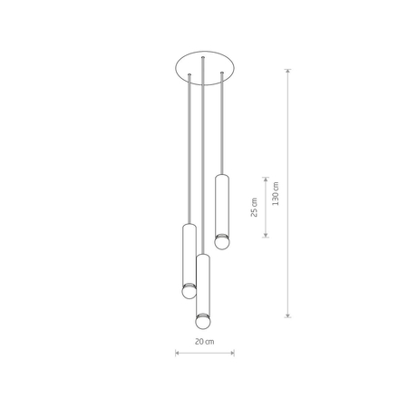 Lampa wisząca BATON Nowodvorski 7856 czarny