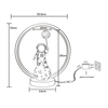 Lampa stołowa Zuma Line EX04F307U-1 LAMPA STOŁOWA ASTRONAUTA