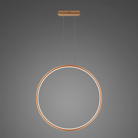 Lampa wisząca Ledowe Okręgi No.1 X 100cm 4k miedziana Dali