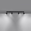 Sollux Lighting Plafon NERO 4 czarny/chrom SL.1067