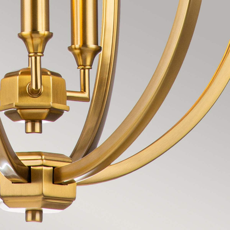 Lampa wisząca Elstead Lighting Corinne mosiądz FE-CORINNE-3P-M-BB