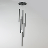Lampa wisząca Lungo 7xG9 czarna LP-894/7P BK