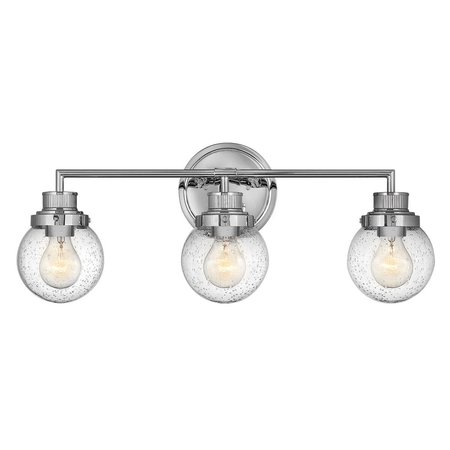 Kinkiet Poppy - 3 źródła światła - Polerowany chrom Quintiesse QN-POPPY3-PC-BATH