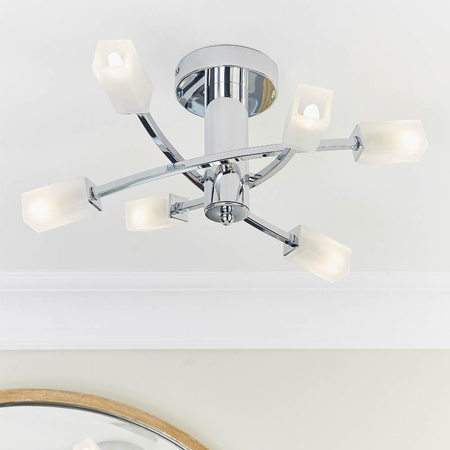 Lampa sufitowa Endon Lighting Havana 146-6CH chrom