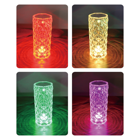 Milagro Lampka nocna Torre 1W RGBW ML1289 TRANSPARENT