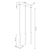 Sollux Lighting Lampa wisząca PRYSM 3P biała SL.1398