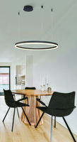 Lampa wisząca HALO PENDANT 150 CCT BK + REMOTE CONTROL Azzardo AZ5347 czarny