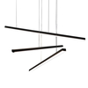 Lampa wisząca Maxlight TRIO 3 3x12WP0311 czarny/chrom