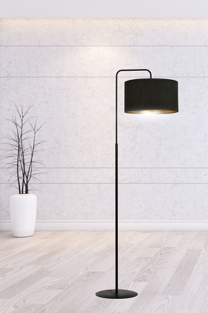 Lampa podłogowa HILDE LP1 BL BLACK Emibig 1054/LP1 czarny