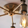 Lampa sufitowa Endon Lighting Hal 97244 mosiądz