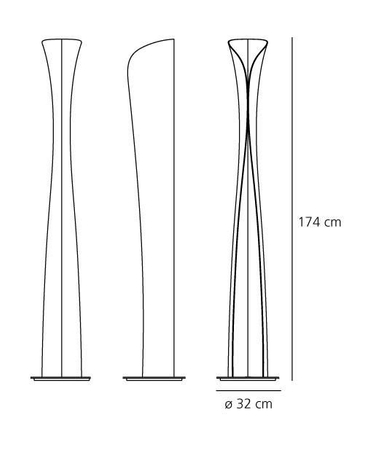 Lampa podłogowa Artemide 1368020A Cadmo