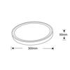 Plafon Vegas mały biały 4000K 1xLED IP54 LP-550/1C S 4WH