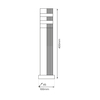Eko-Light Lampa Ogrodowa Stojąca Vini 1xGU10 IP54 EKO0735 CZARNY