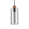 Lampa wisząca Italux Naster PND-23051-3-WO Drewniany, czarny