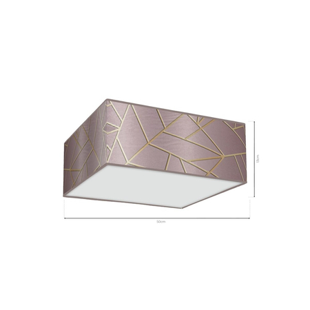 Milagro Lampa sufitowa ZIGGY PINK Gold/Pink 3xE27 MLP7589 ZŁOTO / RÓŻ