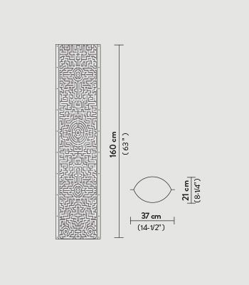 Lampa podłogowa Slamp TUBFXL0LBR00000000EU Labirynth