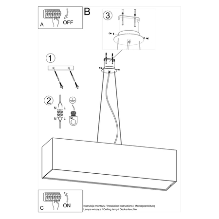 Sollux Lighting Żyrandol SANTA 120 biały SL.0781
