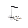 Lampa wisząca Zuma Line MD2448-7B-3BGD TAREMI LAMPA WISZĄCA CZARNA-ZŁOTA/BLACK-GOLD