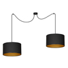 Lampa wisząca ROTO 2 BL BLACK/GOLD Emibig 184/2 czarny/złoty