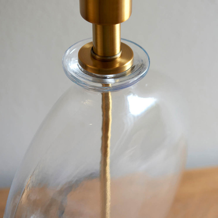 Lampa stołowa Endon Lighting Gideon 90559 mosiądz