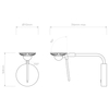 Kinkiet Astro Miura Swing Arm 1444005 Matowy Nikiel