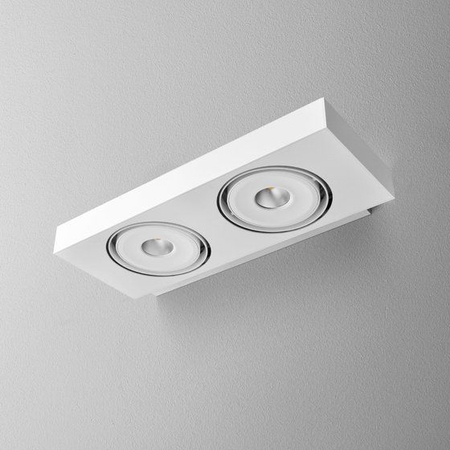 Kinkiet AQForm Sleek 111 x 2 Qrled Wall Biały Struktura