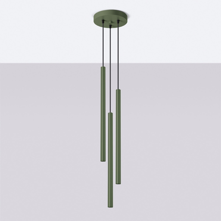 Sollux Lighting Lampa wisząca PASTELO 3P złota SL.1172