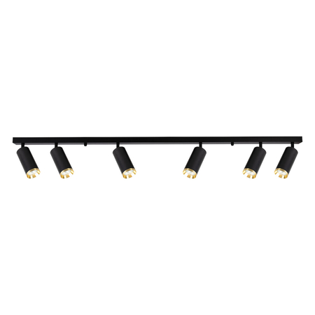 Milagro Oprawa Mica Spot Czarny + Złoty 6xGU10 ML2102 CZARNY
