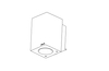 SANDVIK DOWN 1740 BLACK/COPPER LED Gu10 4W