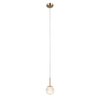 Lampa wisząca Italux Padri PND-40827-1-HBR-CL Złoty