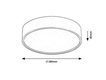 Lampa sufitowa Rabalux Larcia 75009 czarny