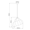 Light Prestige Rattanowa lampa wisząca Shella 40 cm jasne drewno 1xE27 LP-1806/1P 40cm