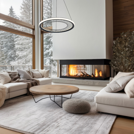 Milagro Lampa wisząca NEST 43W LED śr. 61cm ML0524 CZARNY